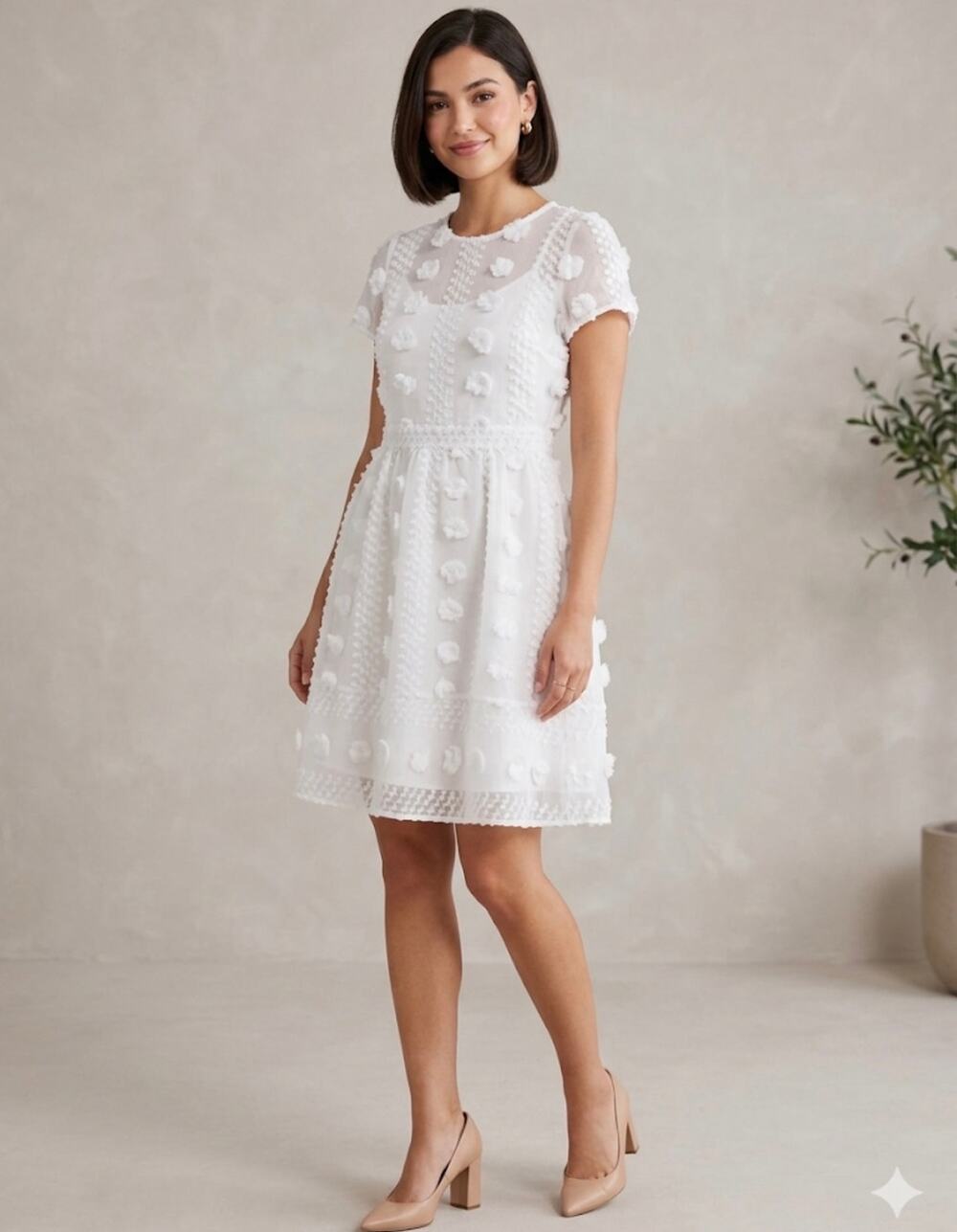 NWT Anthropologie Sunday in Brooklyn Bonita white dress 00P